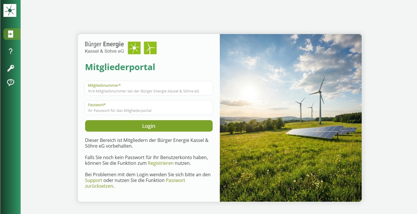 Energieerzeugung mit Windkraft und Solarenergie in Kassel.